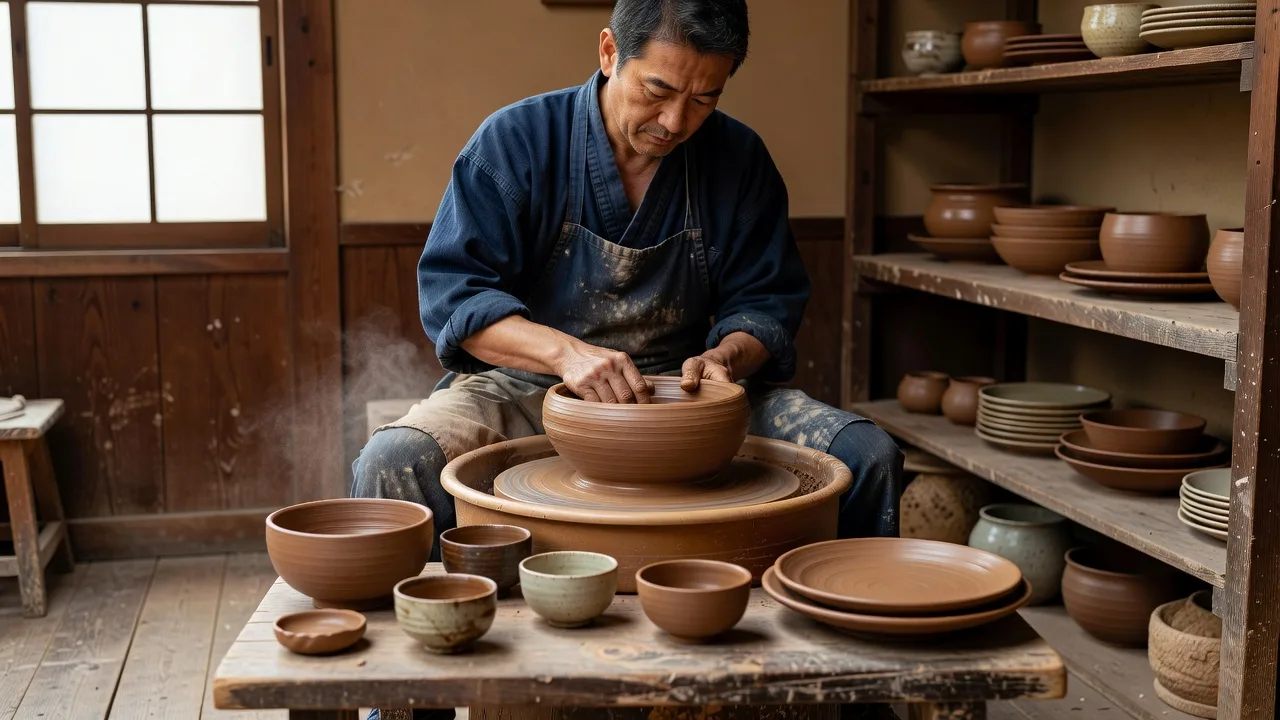 陶芸家の工房